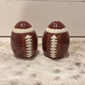 Football-Themed Salt and Pepper Shakers